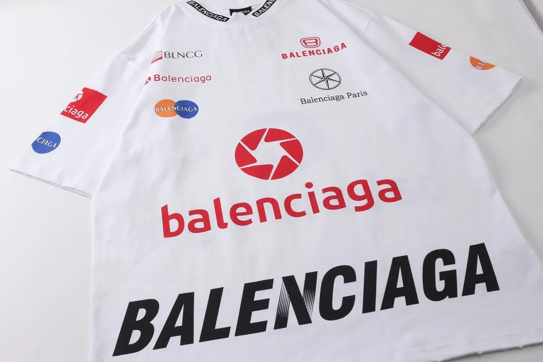 【 . Quality】BALENCI*GA/ BALENCI*GA#2024 New Arrival， Lo GOClassic T . 。 Authentic 。 ！ ZP . 260 ， . . . . Color Change。 。 ， ， ， ， ， OS . Same Style ：BL 223206 ：White， Blue Size：XS L
